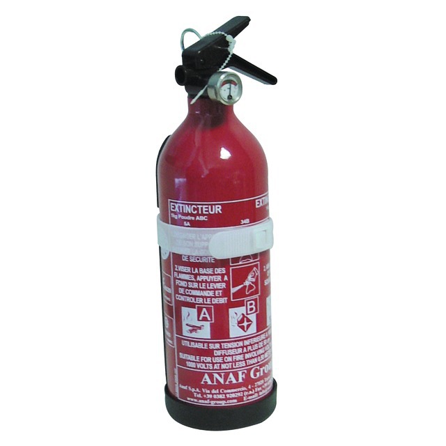 Extincteur A Poudre ABC 1KG avec Support Transport référence fournisseur 1962001